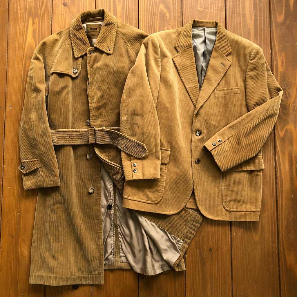 状態◎ 〜80s old VAN JACKET 太畝コーデュロイシングルトレンチ